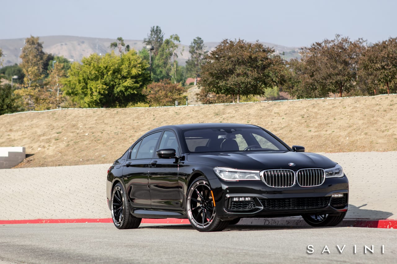 BMW 750I on Savini forged wheels