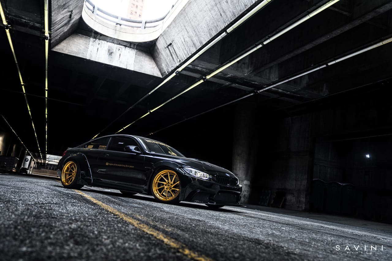 LIBERTY WALK BMW M4 on Savini forged wheels