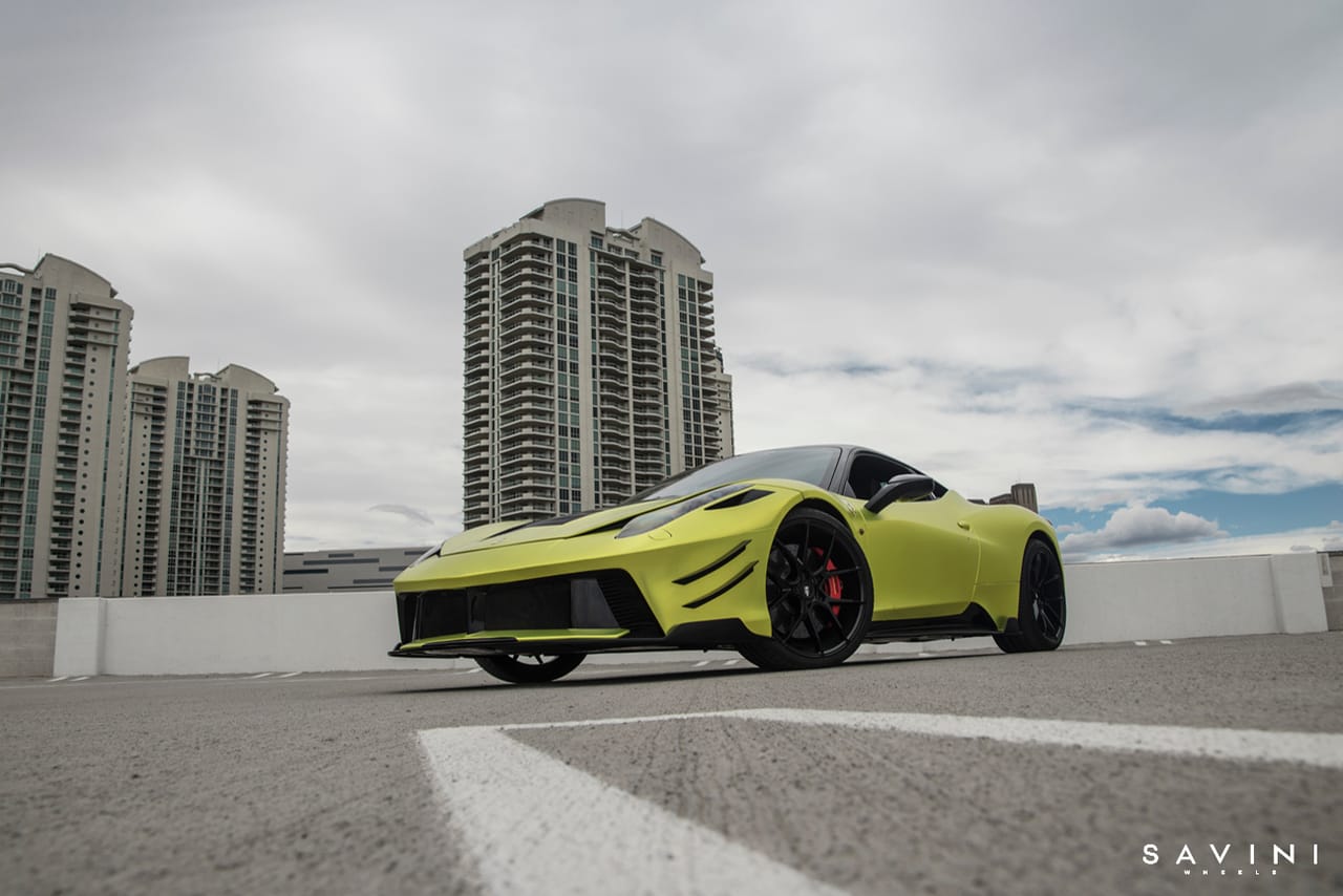 FERRARI 458 on Savini forged wheels