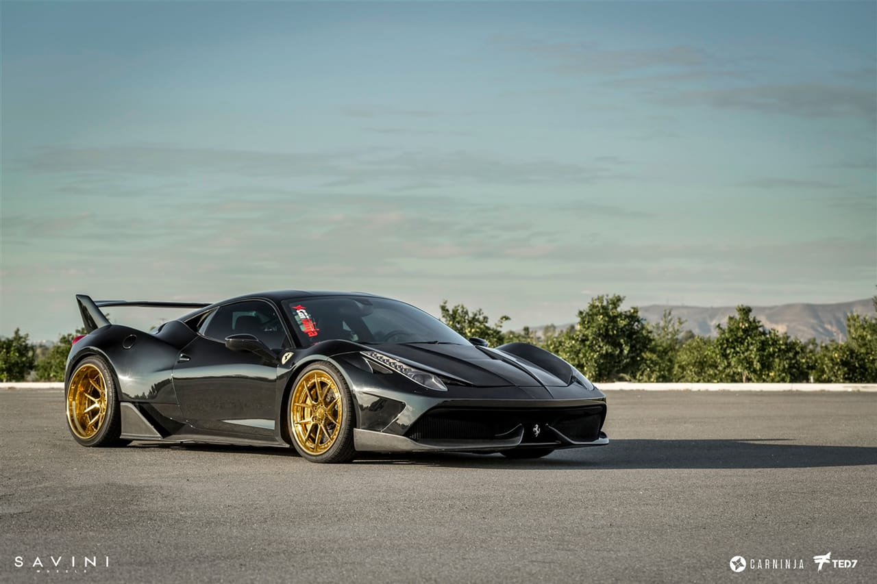 FERRARI 458 on Savini forged wheels