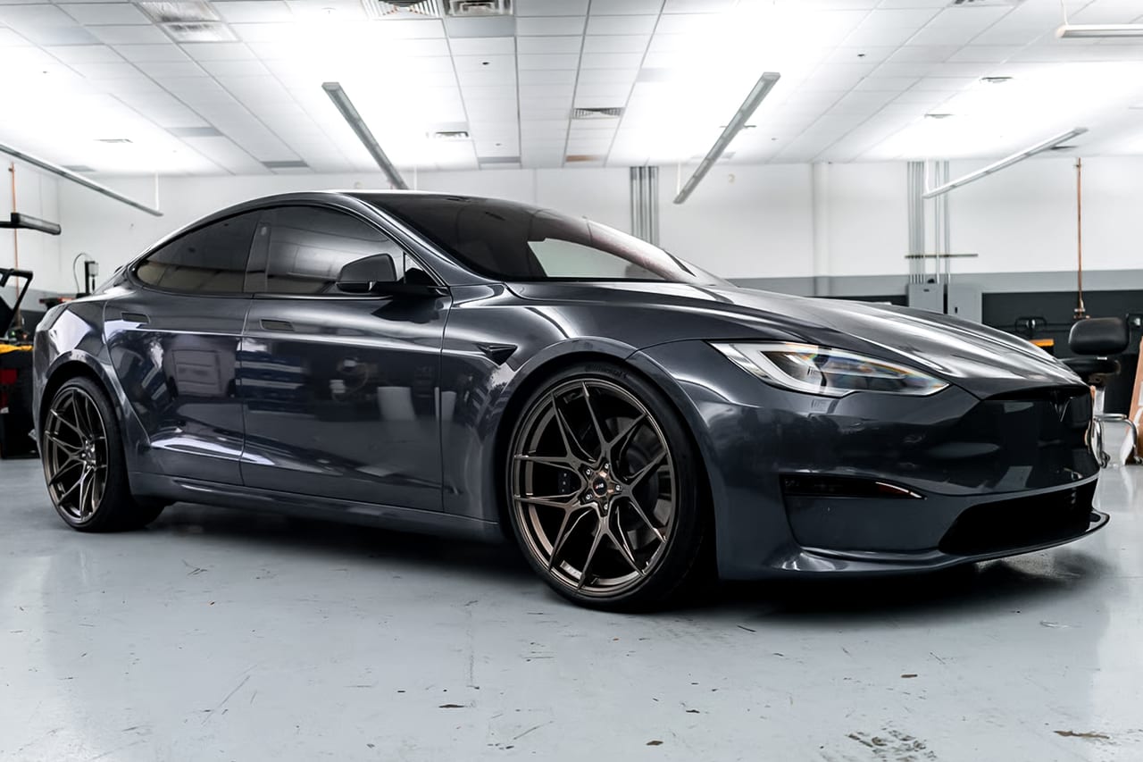 TESLA MODEL S PLAID on Savini forged wheels
