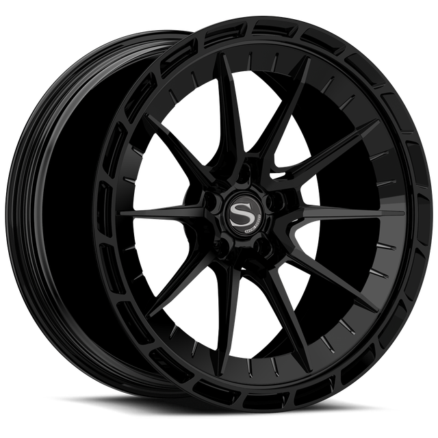Savini R1 in brushed · gloss black with double dark tint