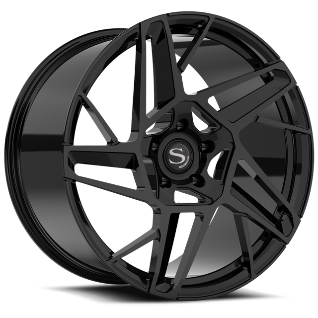 Savini R5 in brushed · gloss black with double dark tint