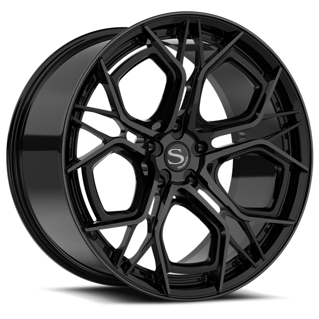 Savini R9 in brushed · gloss black with double dark tint