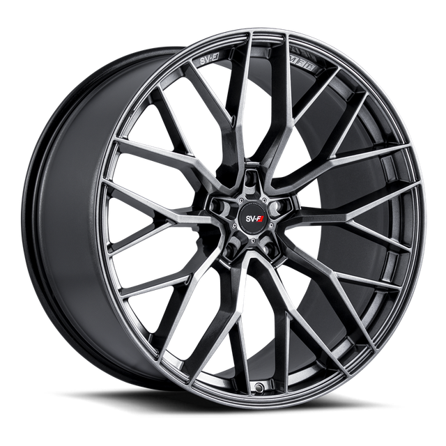 Savini SV-F2 in gloss black with double dark tint · matte bronze