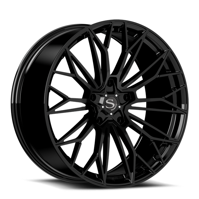 Savini X9 in gloss black / brushed double dark tint · brushed / high polished accent